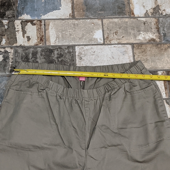 Woman Within 22WP Beige Tan Women's Capris Pants - Picture 7 of 7